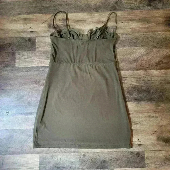Urban Outfitters Olive Corset Mini Dress Size Medium - Picture 7 of 7